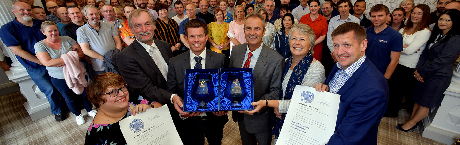 Lord Lieutenant presents two Queen’s Awards to Markes International Ltd